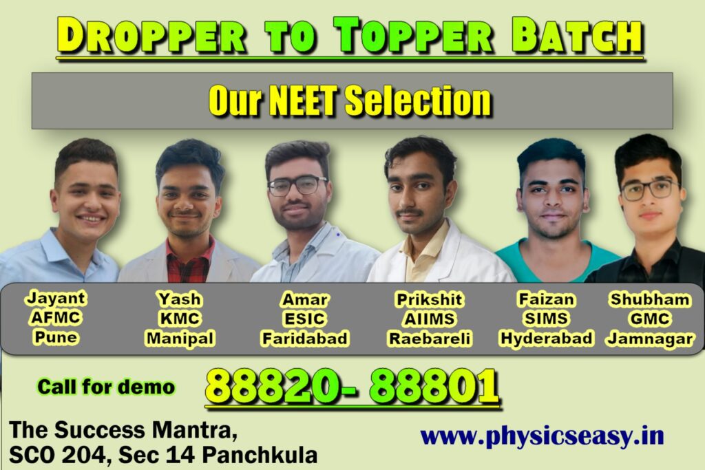 NEET Dropper Batch Coaching Institute in Panchkula