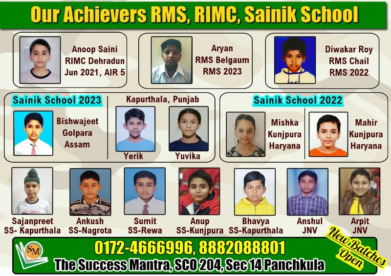 Best Rashtriya Military School, Sainik School Coaching in India